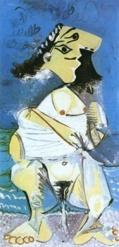 パブロ・ピカソ Painting - 放尿者 1965年 パブロ・ピカソ